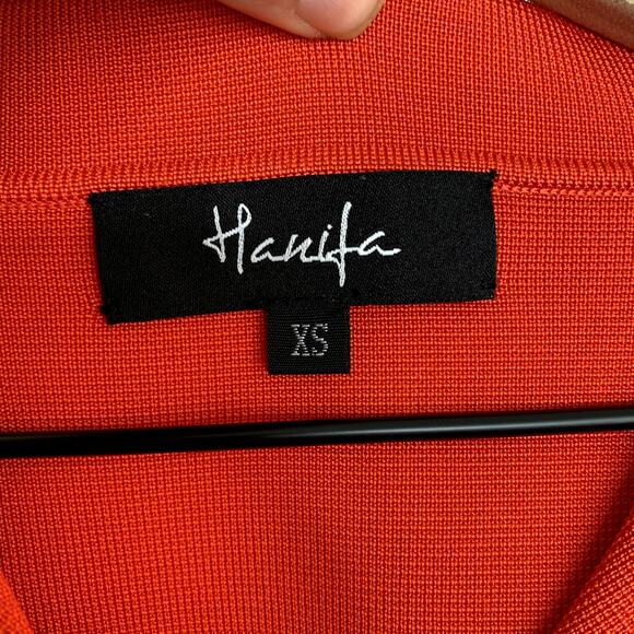 Hanifa Robyn Dress in Flame Red Two Piece Skirt Set Womens XS - Picture 6 of 16